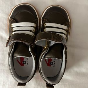barely worn See Kai Run leather sneakers size 9.5 little kid/toddler.